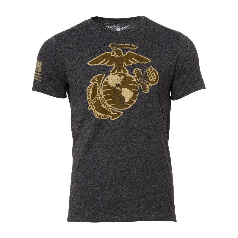 T-Shirt USMC EGA Distressed heather