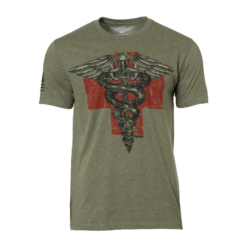 T-Shirt Vintage Medic heather mil green