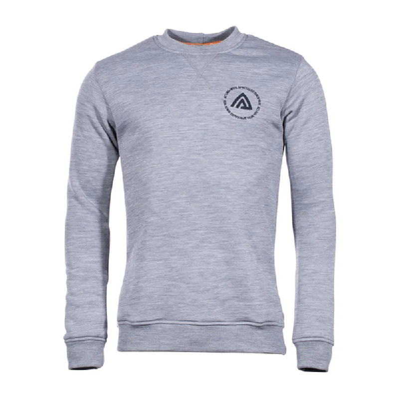 Pullover FleeceWool Crew Neck gray melange