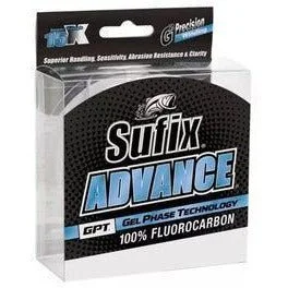 Fishing lines for coastal fishing-Sufix Advance 100% Fluorocarbon 679-025C 25Lb 200yd Clear