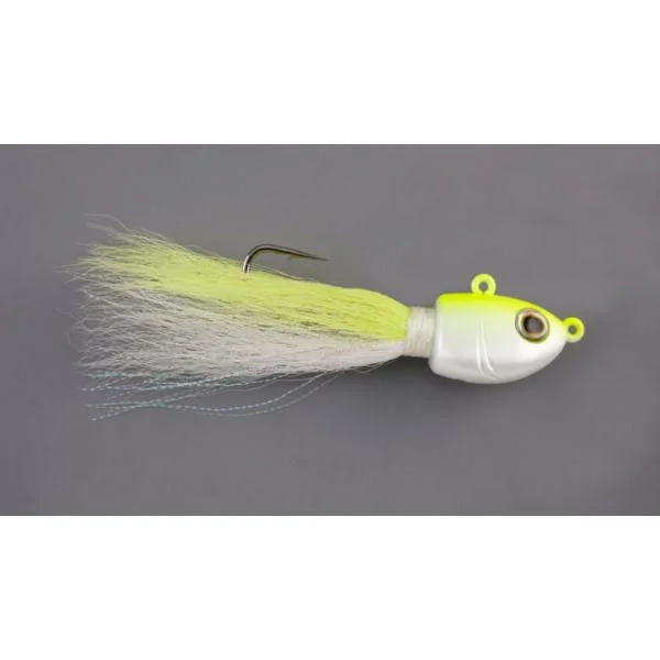 *CLOSE OUT* Berkley Fusion19 Bucktail - 1/8 oz. - White/Chartreuse