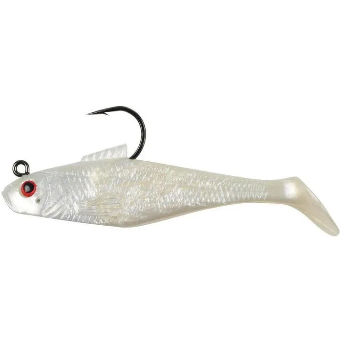 Fishing lures for salmon-Fishing Lures for river currents-Berkley PowerBait Pre-Rigged Swin Shad 6" 7/8 Oz Qty 3