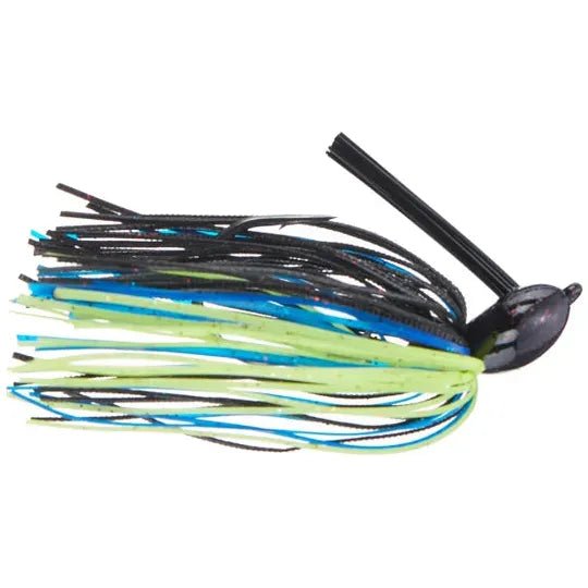 Fish hooks and rigs for fishing with multi-hook setups-fish hooks and rigs for catching snapper -Fish Hooks & Rigs hours-Berkley PowerBait Scented Silicone Skirt Flipping Jig 3/8 Oz Black/Blue/Chartreuse