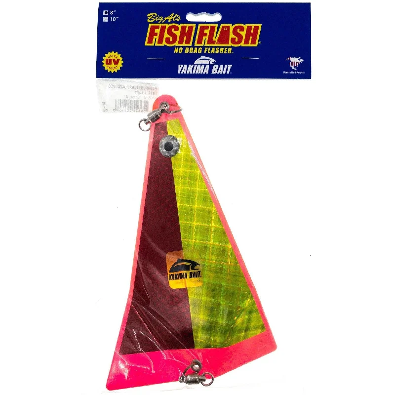 Fishing lines for soft plastics-Big Al's Fish Flash In-Line Flasher 8" Tail Light