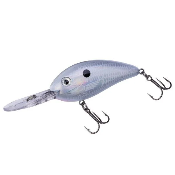 Fishing lures for eco-friendly-Fishing Lures with detachable tails-Bomber Lures Fat Free Family 2" 1/4 Oz Pearl White