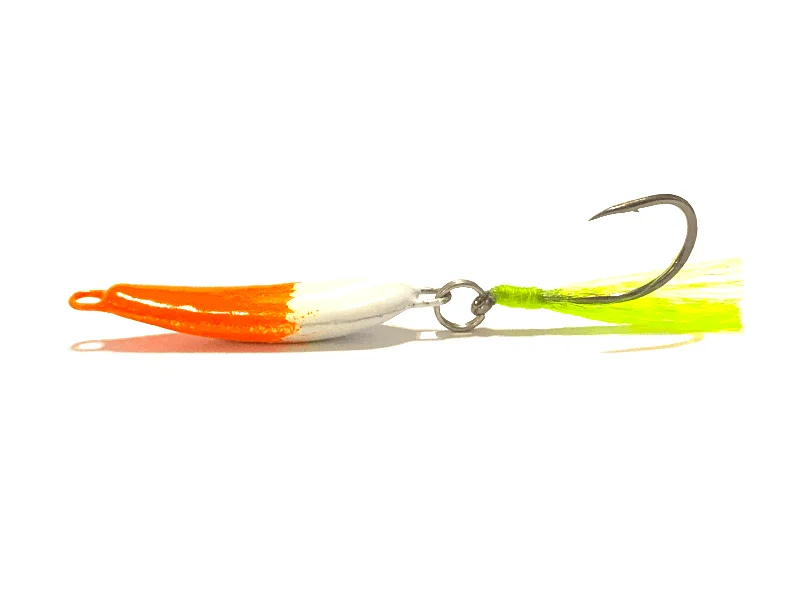 Fish hooks and rigs for fishing with cost-effective rigs-fish hooks and rigs for fishing at the edge of reefs -Fish Hooks & Rigs hook color-Candy Orange Pompano Jigger Flea