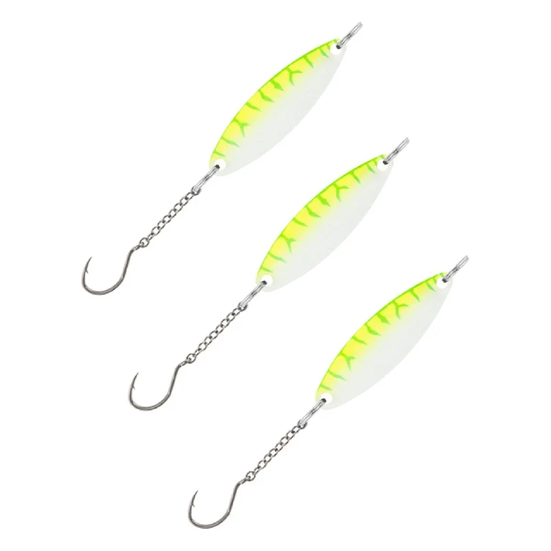 Fish hooks and rigs for fishing with offshore rigs-fish hooks and rigs with braided line -Fish Hooks & Rigs rig packages-Celsius Boji Blade 1/16 Oz Green UV Qty 3