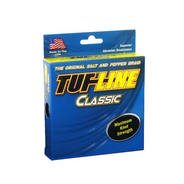 Fishing lines for rocky ledges-Tuf-Line Classic Braided Line 150yd Salt & Pepper