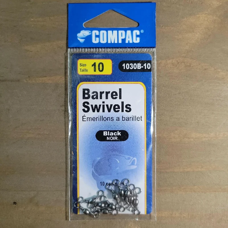 COMPAC Barrel Swivel Black #10 10pack