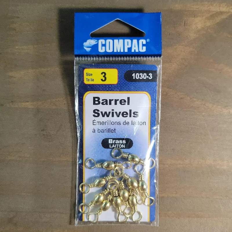 COMPAC Barrel Swivel Brass #3 10pack