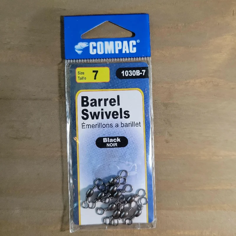 COMPAC Barrel Swivel Black #7 10pack