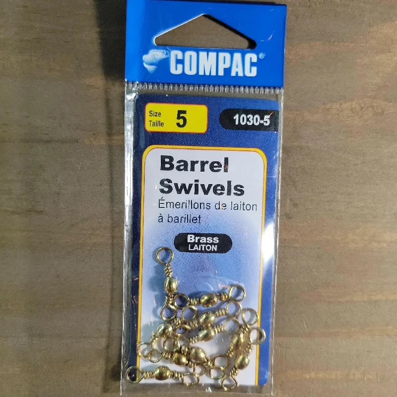 COMPAC Barrel Swivel Brass #5 10pack