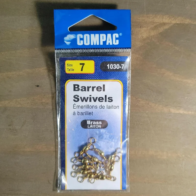 COMPAC Barrel Swivel Brass #7 10pack