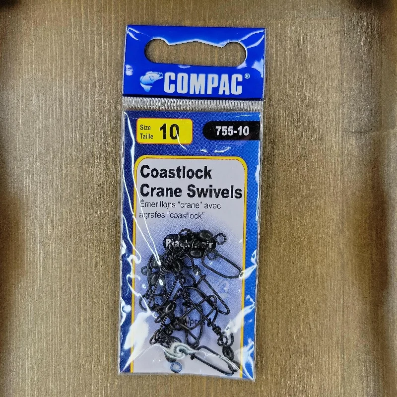 COMPAC Crane Swivel with Coastlock Snaps #10 9pcs