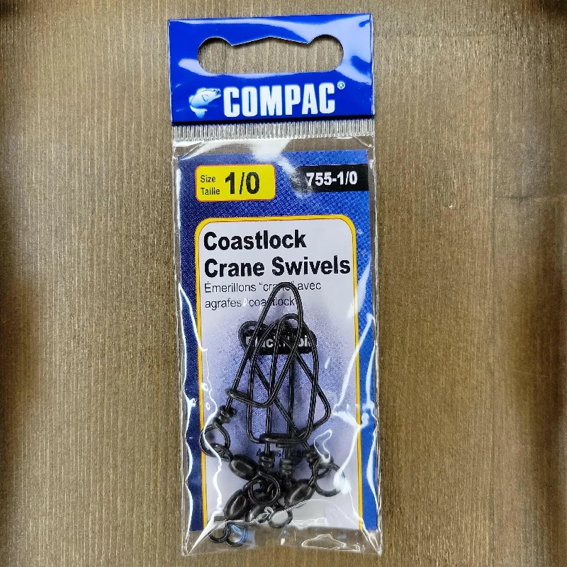 COMPAC Crane Swivel with Coastlock Snaps 1/0 4pcs