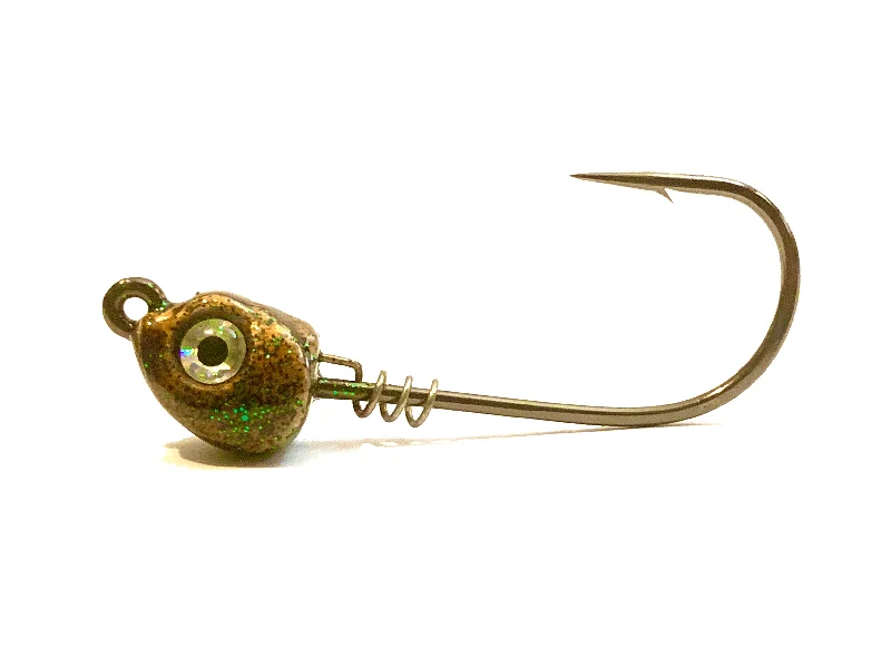 Fish hooks and rigs for fishing with jet stream rigs-fish hooks and rigs for heavy tackle fishing -Fish Hooks & Rigs upgrades-Copper Inshore Slammer Saltwater Jig Heads 3pk