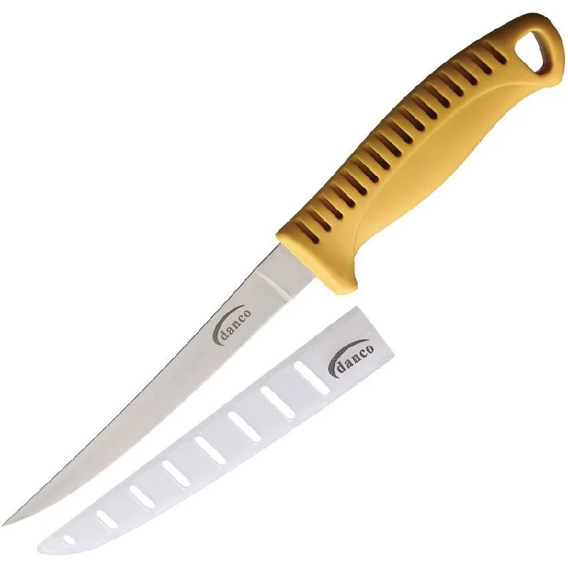 DANCO SPORTS ECONOMY FILLET KNIFE - YELLOW HANDLE