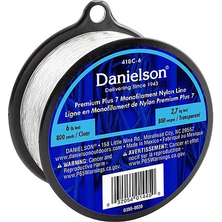 Best fishing leaders for knots-Danielson Premium Plus 7 Monofilament Nylon Line