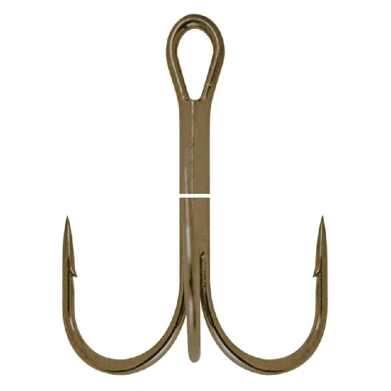 Fish hooks and rigs for fishing with short rods rigs-fish hooks and rigs for beach fishing -Fish Hooks & Rigs monthly deals-Danielson Treble Hook Bronze Size 8 Qty 144