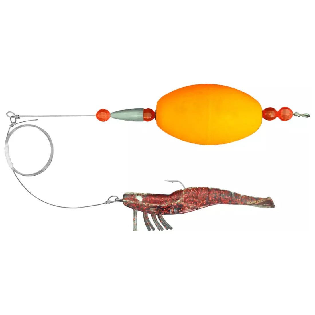 Fish hooks and rigs for fishing with shallow-water rigs-fish hooks and rigs for ice fishing -Fish Hooks & Rigs hook bulk-DOA Deadly Combo Oval 3" Shrimp Qty 1