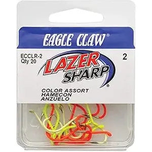 Fish hooks and rigs for fishing with highly-rated rigs-fish hooks and rigs for freshwater fishing on rivers -Fish Hooks & Rigs budget tips-Eagle Claw Color Assorted Octopus Hooks Size 2 Qty 20