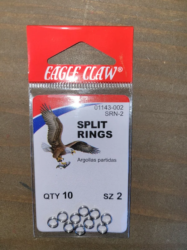 Eagle Claw Size #2 Split Rings