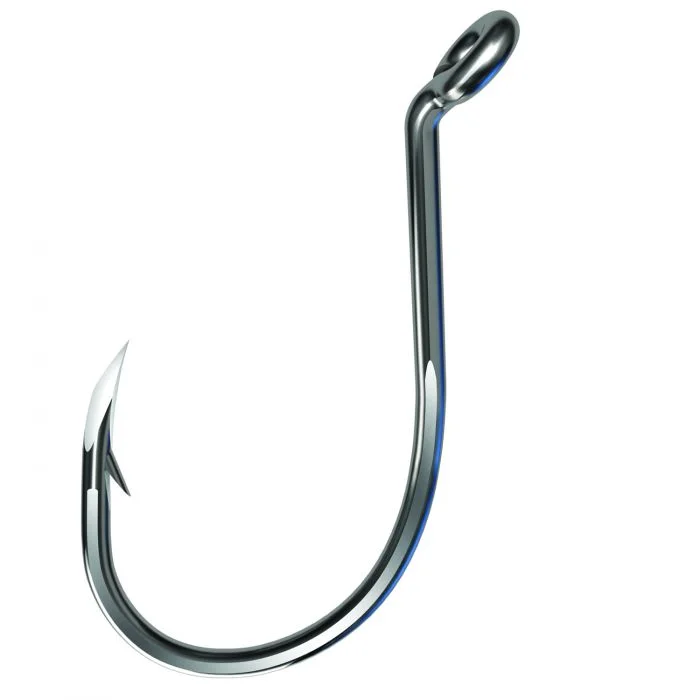 Fish hooks and rigs for fishing with large hooks rigs-fish hooks and rigs for coastal surf fishing -Fish Hooks & Rigs landing tips-Eagle Claw TK2HP Octopus Hooks Platinum Black