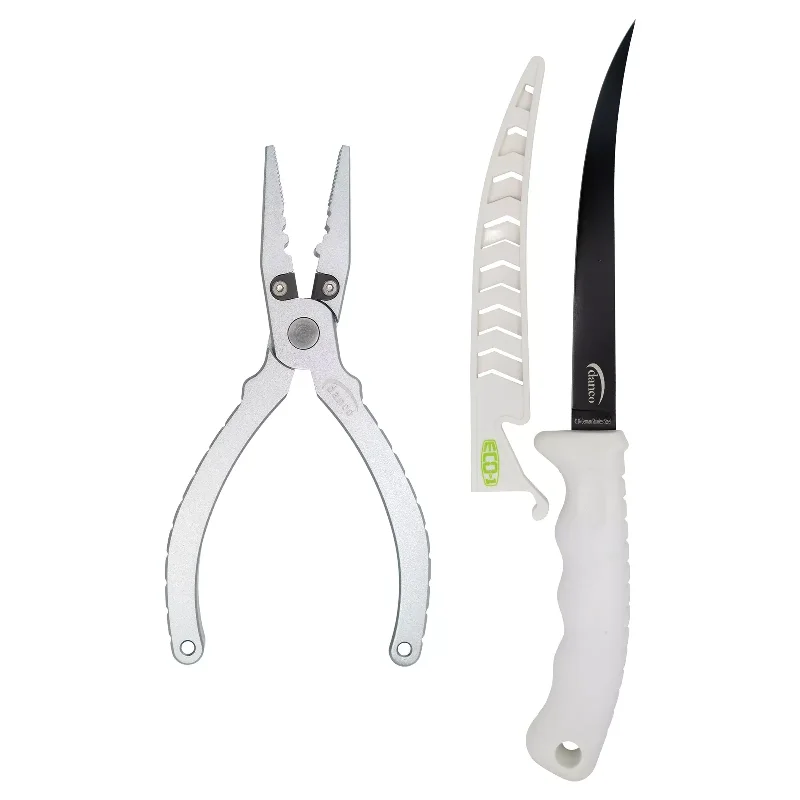 DANCO SPORTS ECO-1 FILLET KNIFE AND PLIER COMBO PACK - 6.5" ALUMINUM PLIER, 7" ECO FILLET KNIFE