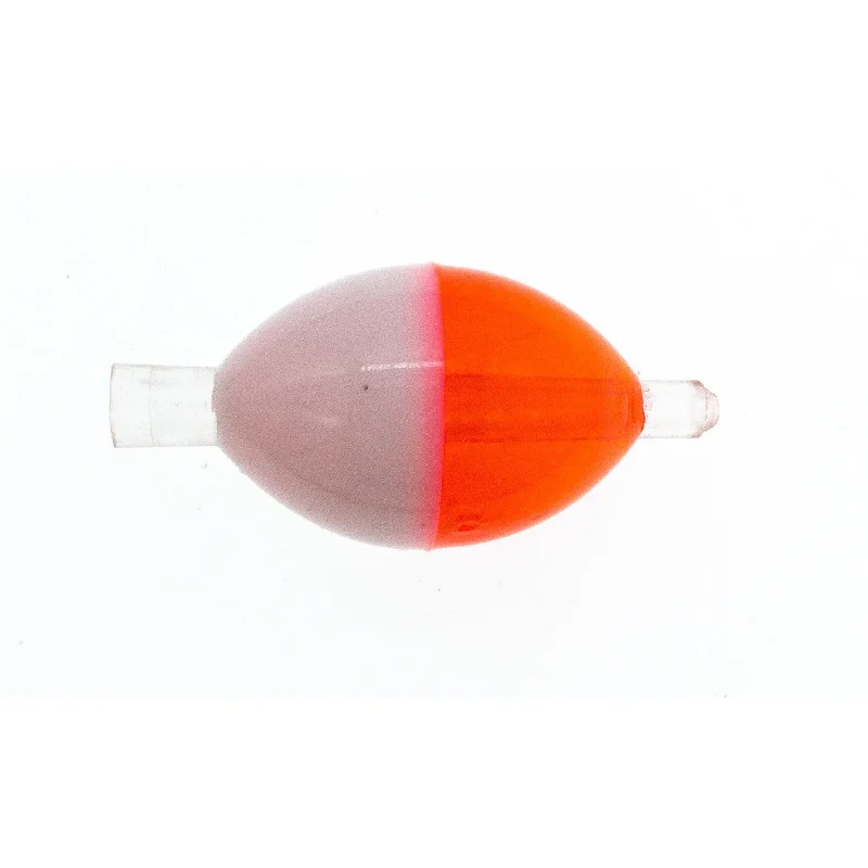 Fishing float & bobbers for mahi fishing-FAS Slip Cast Spin Floats 1-1/2" Clear Red/White (Bulk) QTY 5