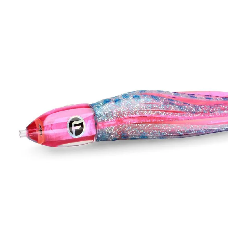 Fishing lures for rules-Fishing Lures with family needs-Fathom Double O' Medium Trolling Lure 9" 4-1/2 Oz Angel Wing Hot Pink Shell