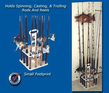 Fishing Rods for big harbors-Fishing Rods with Smooth Operation-Fishing Rods for crevalle jack-FISHING ROD AND REEL HOLDER- EASY VERTICAL CARRIER