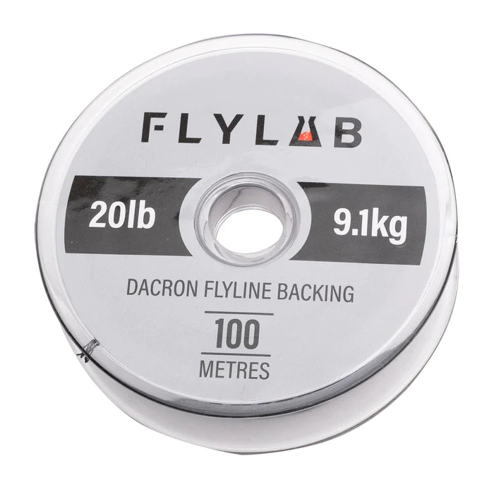 Fishing lines for coral reefs-Flylab Dacron Backing 20lb 100yd - Black