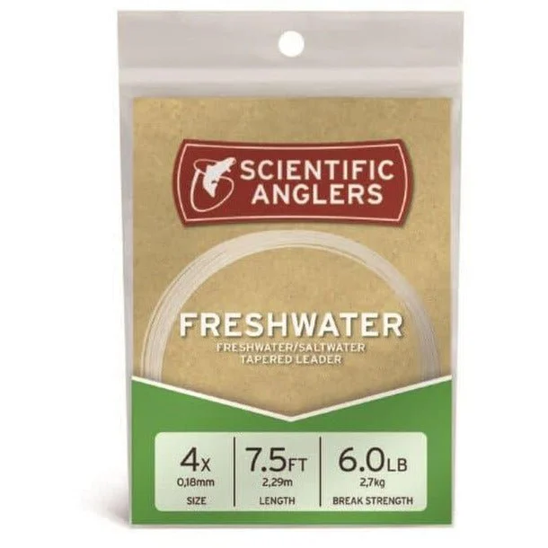 Fishing leaders for river trout-Scientific Anglers Freshwater Nylon Leaders 130714 3X 9'