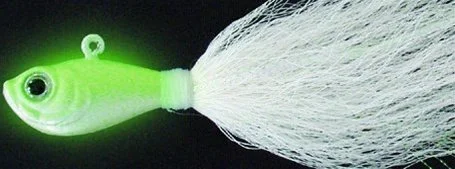 Spro Prime  Bucktail Jig, Color Glow, Size 1 1/2 OZ