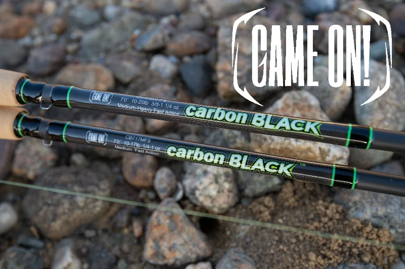 Fishing Rods for calm reservoirs-Fishing Rods with Easy Tension Reels-Fishing Rods for trench fairy wrasse-Game On Carbon Black™ Inshore Spinning Rod