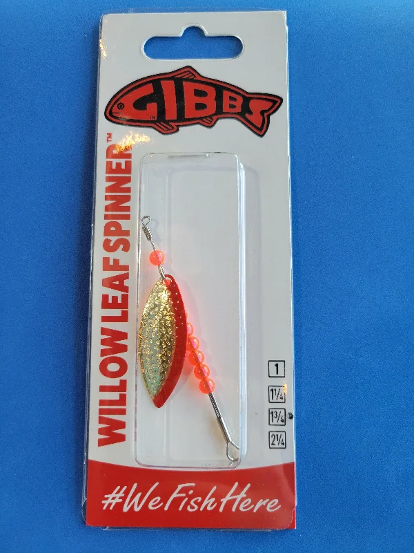 Fishing lines for summer fishing-Gibbs Willow Leaf In-Line Spinners