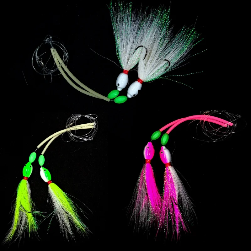 Fishing float & bobbers strong materials design-Hi-Lo Floating Bucktails with 4" Chaffing Tubes