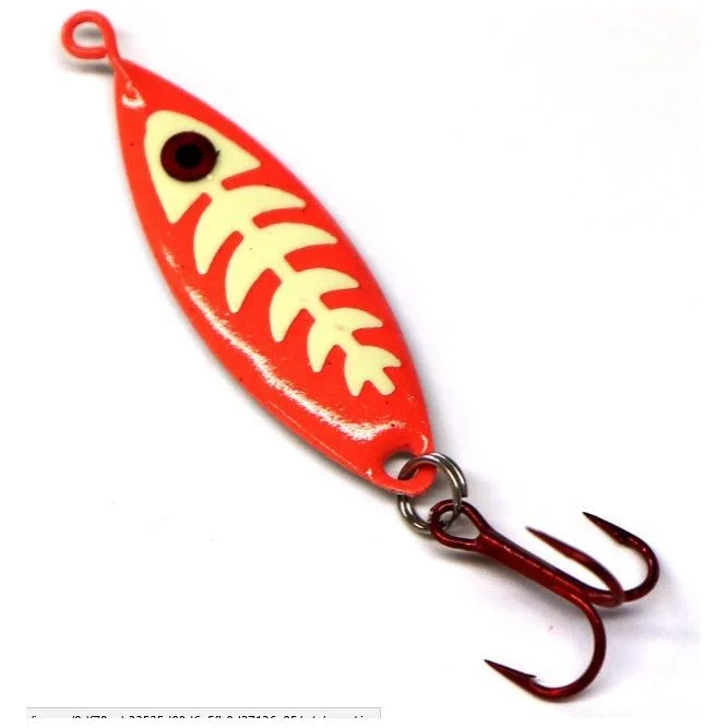 Fishing lures for vibration-Fishing Lures with firm shapes-JB Lures Weasel 1/8 Oz Glow-Red Qty 1