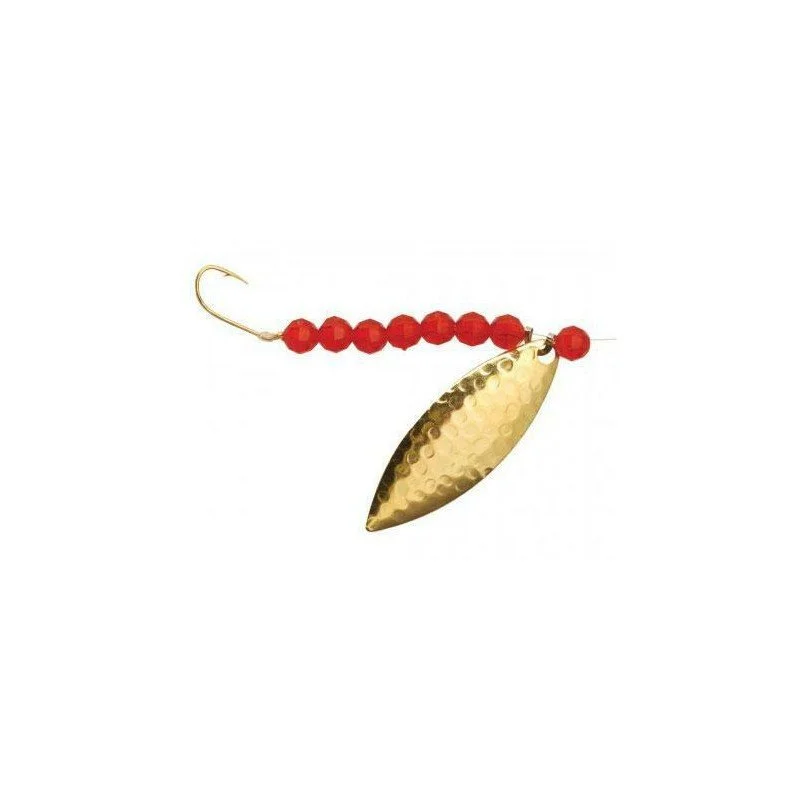 Fish hooks and rigs for fishing with sand rigs-fish hooks and rigs for trout and salmon -Fish Hooks & Rigs club discounts-Lindy Walleye Drift Willow Rig Hammered Brass