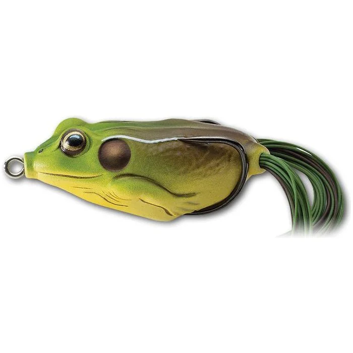 Fishing lures for sinking-Fishing Lures with simple designs-LiveTarget Hollow Body Frog 65 2-5/8" 3/4 oz. Green/Brown