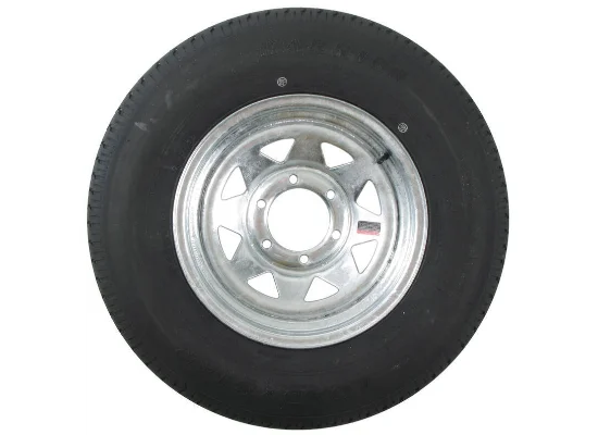 Load Star Boat Trailer Tire ST225/75R15 Radial on Galvanized Wheel 6 Lug