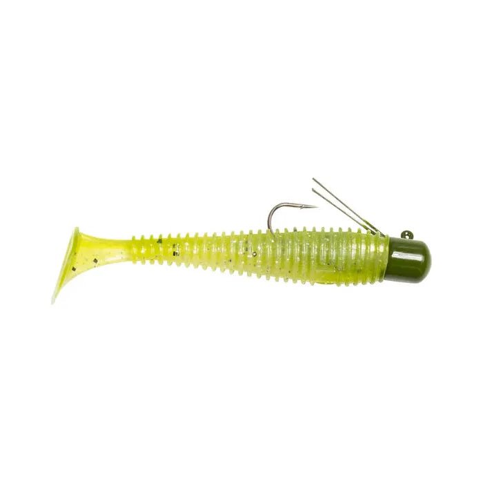 Fishing lures for autographed-Fishing Lures with solid hooks-Lunkerhunt Pre-Rigged Finesse Swimbait 3" 1/4 Oz Sexy Melon