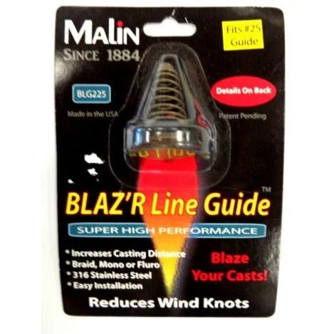 Fishing lines for freshwater fishing-Malin BLAZ'R Line Guides Fits #25