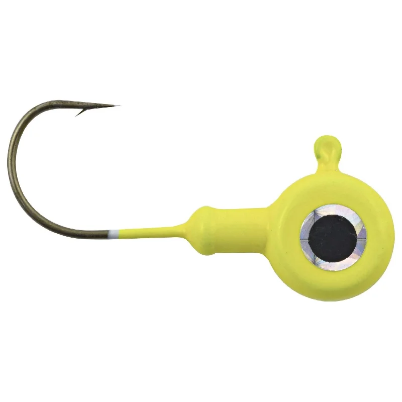 Fish hooks and rigs for fishing with efficient rigs-fish hooks and rigs with glow beads for nighttime fishing -Fish Hooks & Rigs knot guides-Matzuo Glow Button Jig 3/4 Oz Qty 2 Chartreuse