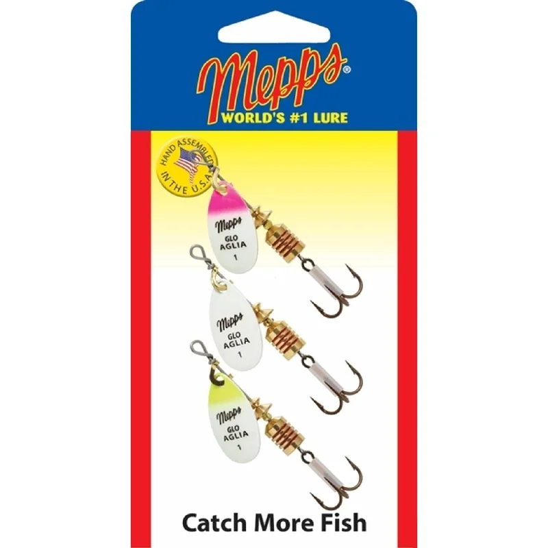 Fish hooks and rigs for fishing with premium materials-fish hooks and rigs for catching bluefin tuna -Fish Hooks & Rigs forums-Mepps Aglia Glow Series Spinner #1 Qty 3 Assorted