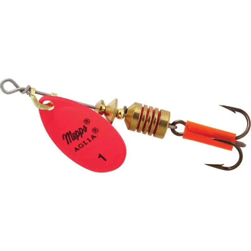 Fishing leaders for trap fishing-Mepps Aglia In-Line Spinner 1/8 Oz Hot Pink