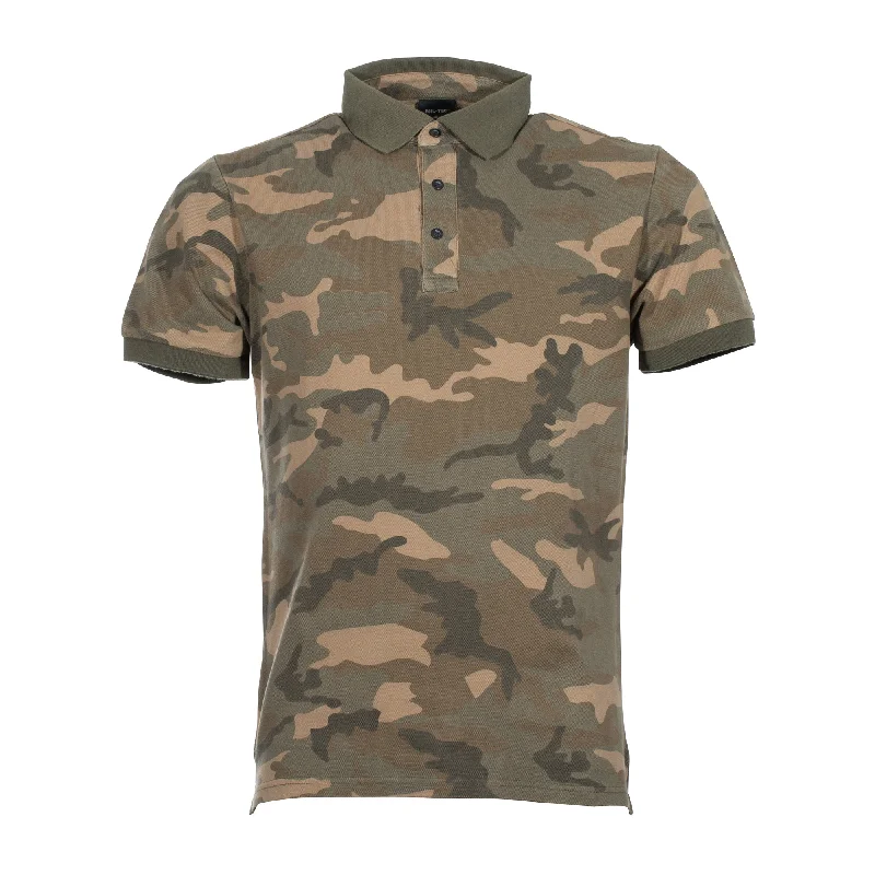 Polo Shirt Prewash Co Pikee woodland