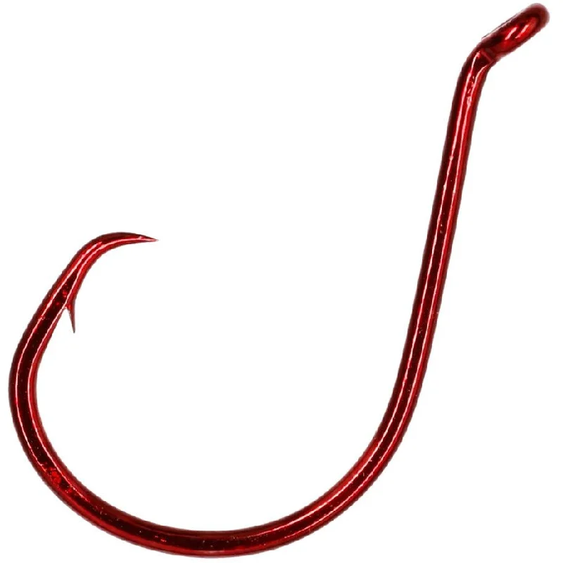 Fish hooks and rigs for fishing with compact fishing rigs-fish hooks and rigs for catching shark -Fish Hooks & Rigs repairs-Mustad Demon Tuna Perfect Circle Hooks 3/0 Qty 10 Red