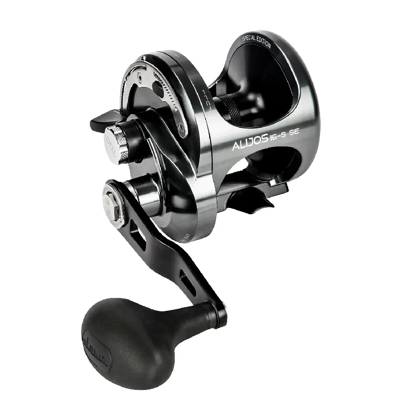 Fishing reels for ultralight fishing-Cheap fishing reels for hobbyists-Okuma Alijos SSE 16-size High Speed Lever Drag Reel