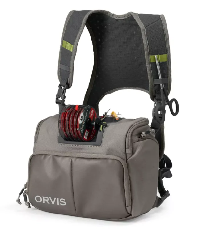 Fishing Net for Seasonal Sales-Fishing tackle boxes for small rivers-Orvis Chest Pack - Sand